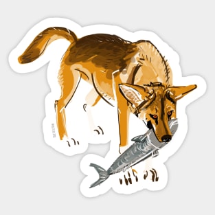Fraser Island Dingo Sticker